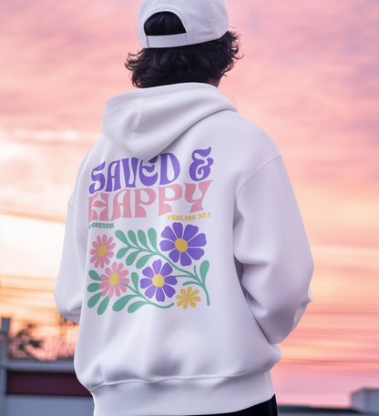Saved &amp; Happy - Oversized Hoodie